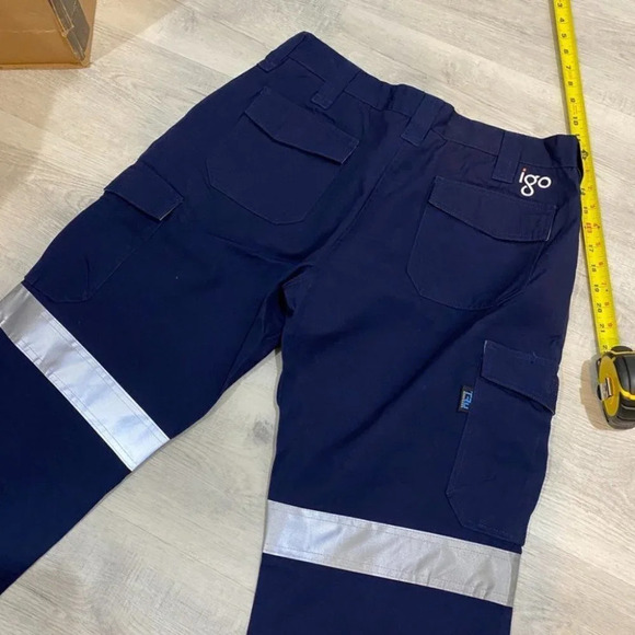 TRU Workwear Pants Unisex Reflective Night Use Heavy Duty Industrial Pants UPF50 - Picture 3 of 16